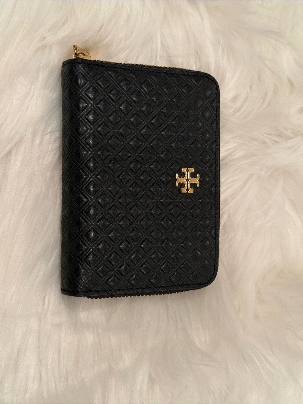 Tory Burch Marion Embossed Zip Coin Case